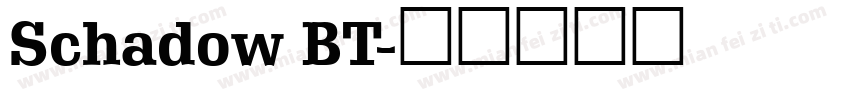 Schadow BT字体转换